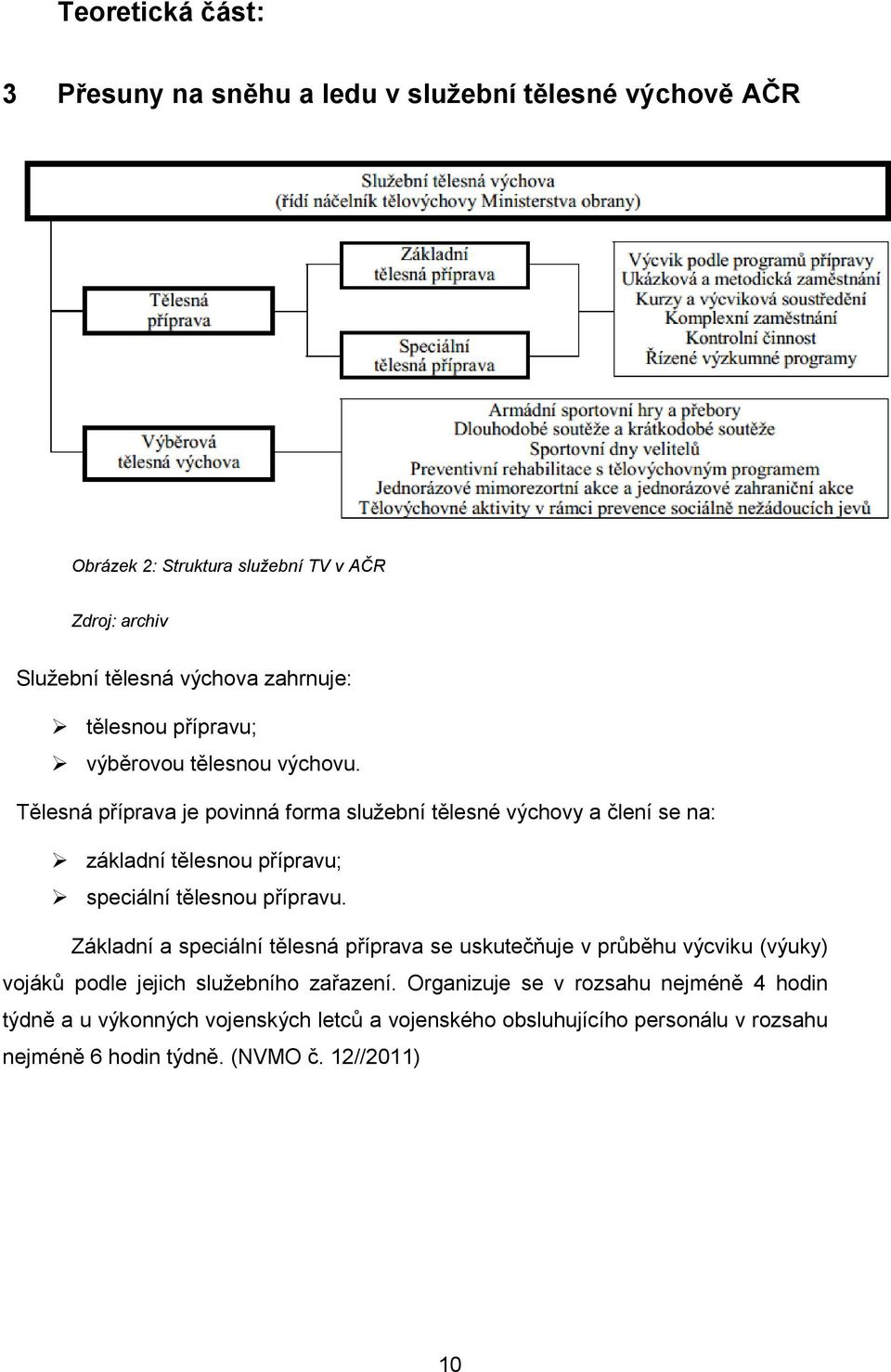 Tělesná příprava je povinná forma služební tělesné výchovy a člení se na: základní tělesnou přípravu; speciální tělesnou přípravu.