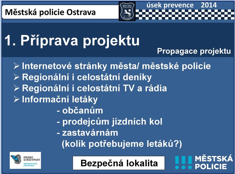 celostátní TV a rádia Informační letáky - občanům -