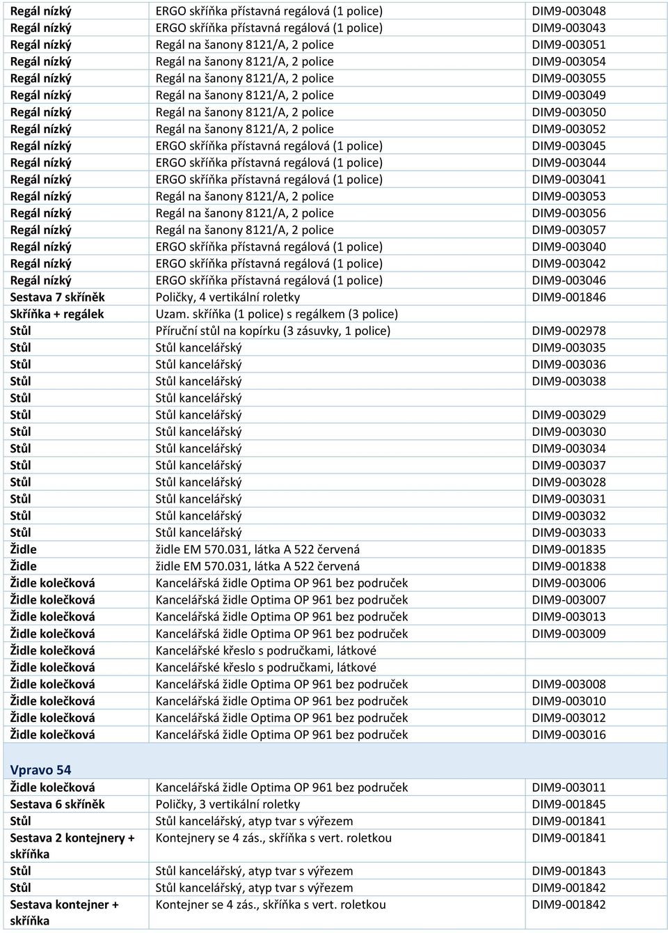 ERGO skříňka přístavná regálová (1 police) DIM9-003045 nízký ERGO skříňka přístavná regálová (1 police) DIM9-003044 nízký ERGO skříňka přístavná regálová (1 police) DIM9-003041 nízký na šanony