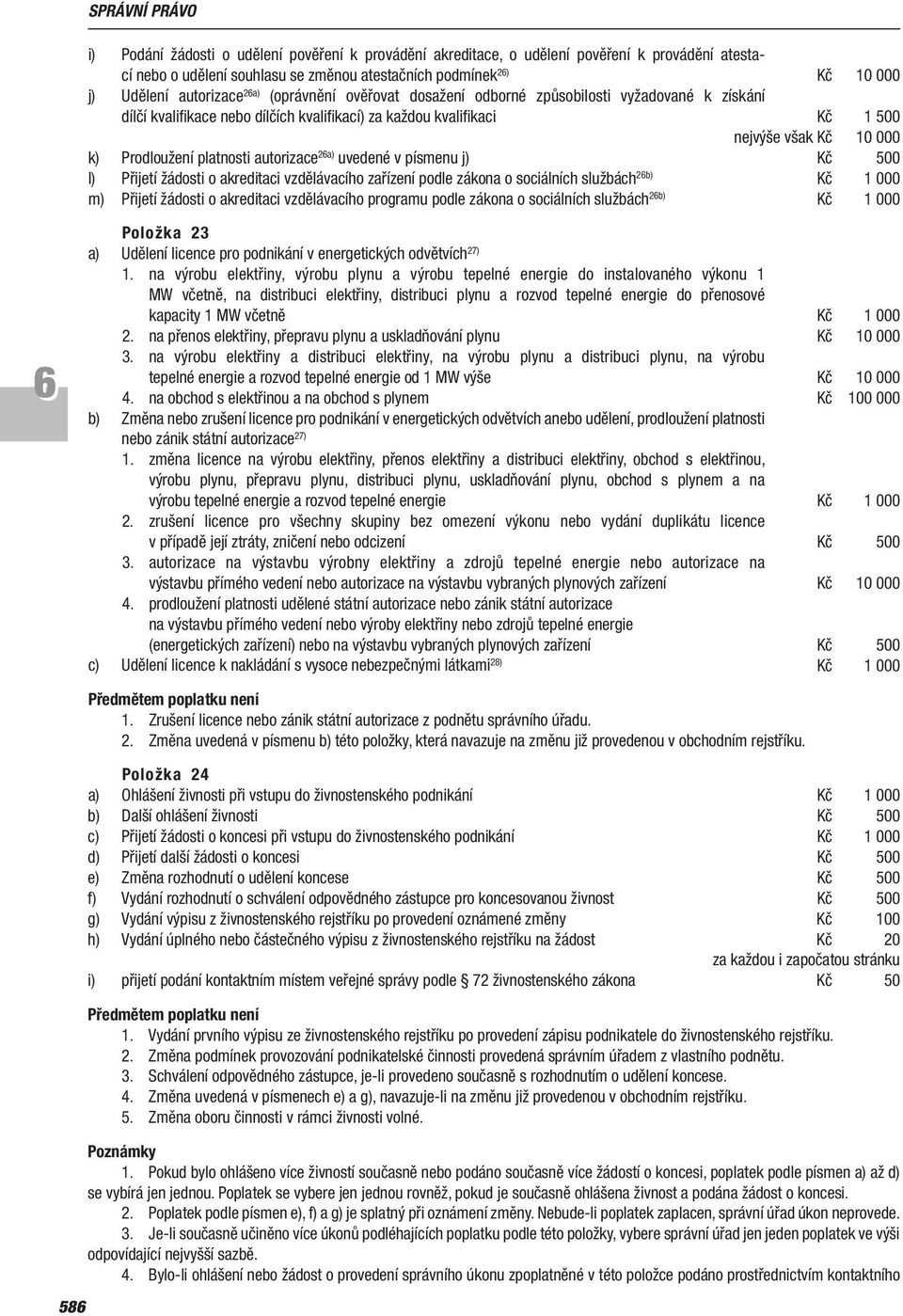 platnosti autorizace 2a) uvedené v písmenu j) Kč 500 l) Přijetí žádosti o akreditaci vzdělávacího zařízení podle zákona o sociálních službách 2b) Kč 1 000 m) Přijetí žádosti o akreditaci vzdělávacího