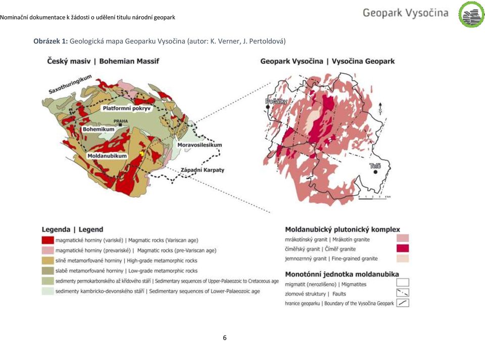 Geoparku Vysočina