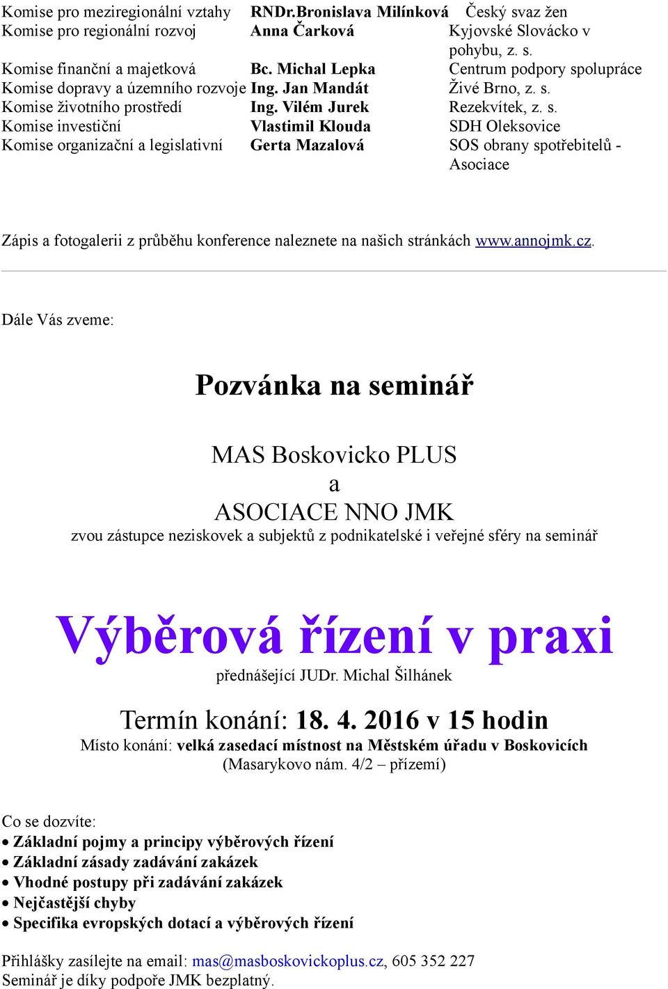 olupráce Komise dopravy a územního rozvoje Ing. Jan Mandát Živé Brno, z. s.