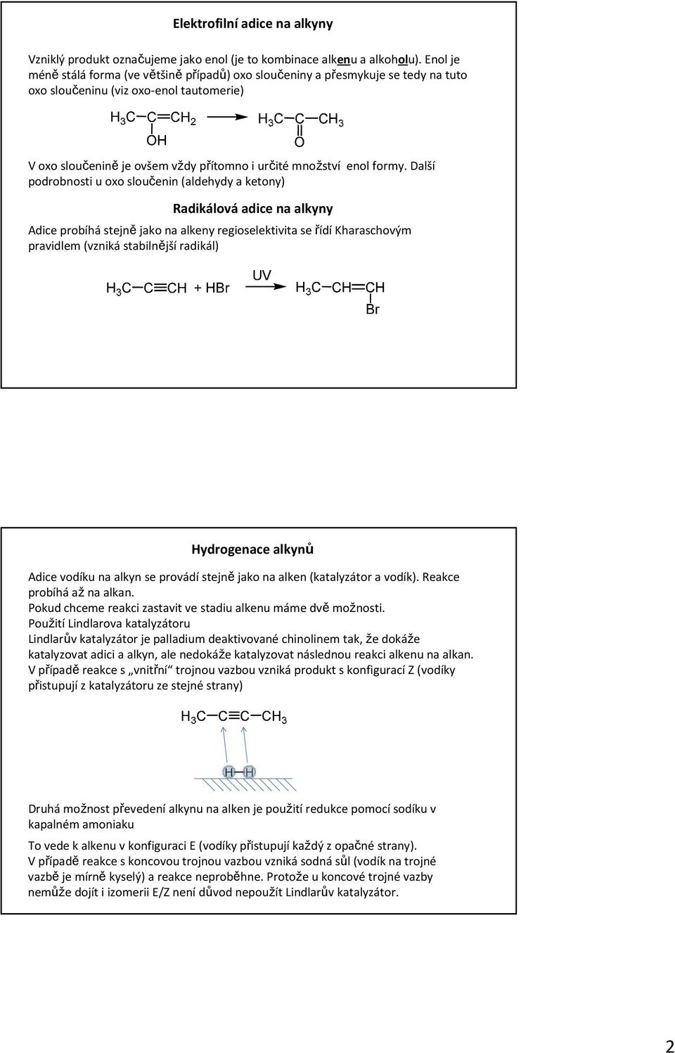Alkyny Elektrofilni Adice Na Alkyny Pdf Free Download