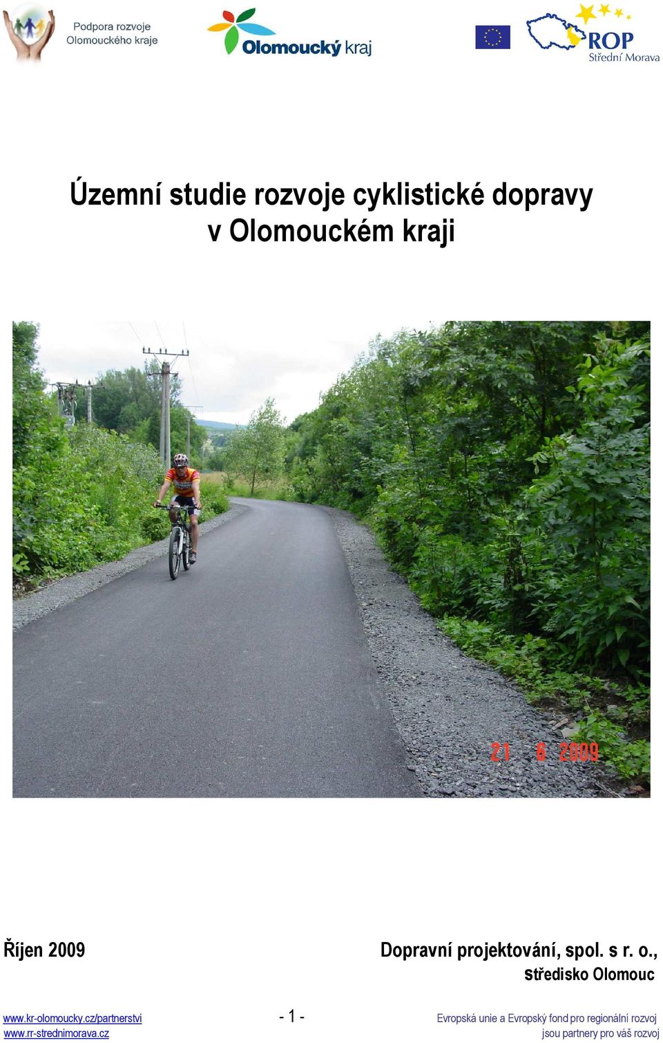 Územní studie rozvoje cyklistické dopravy v Olomouckém kraji - PDF Free  Download