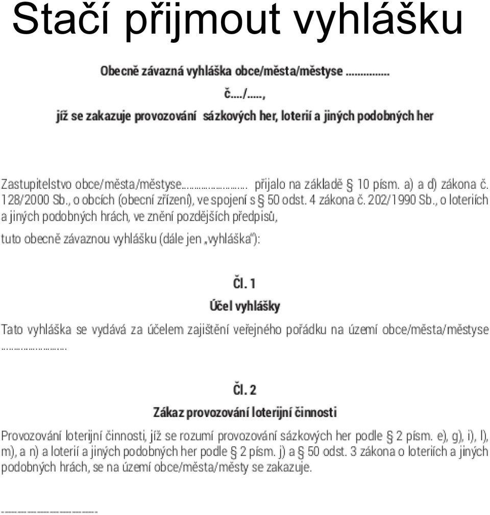 vyhlášku