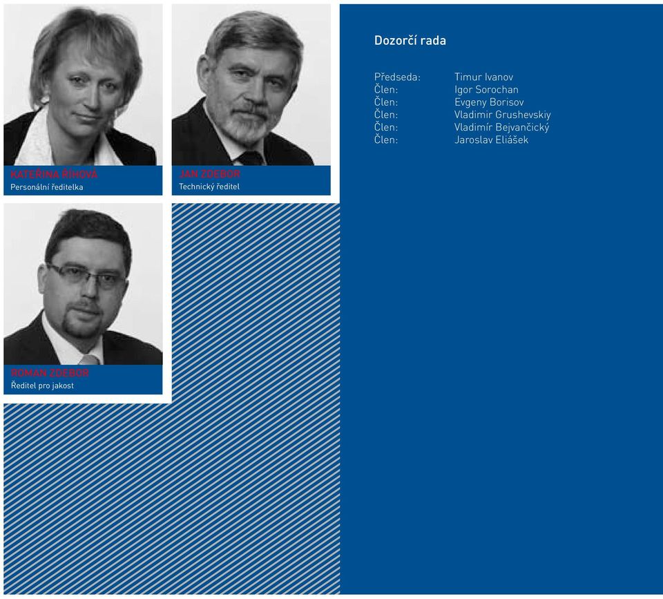 Vladimír Bejvančický Jaroslav Eliášek Kateřina Říhová