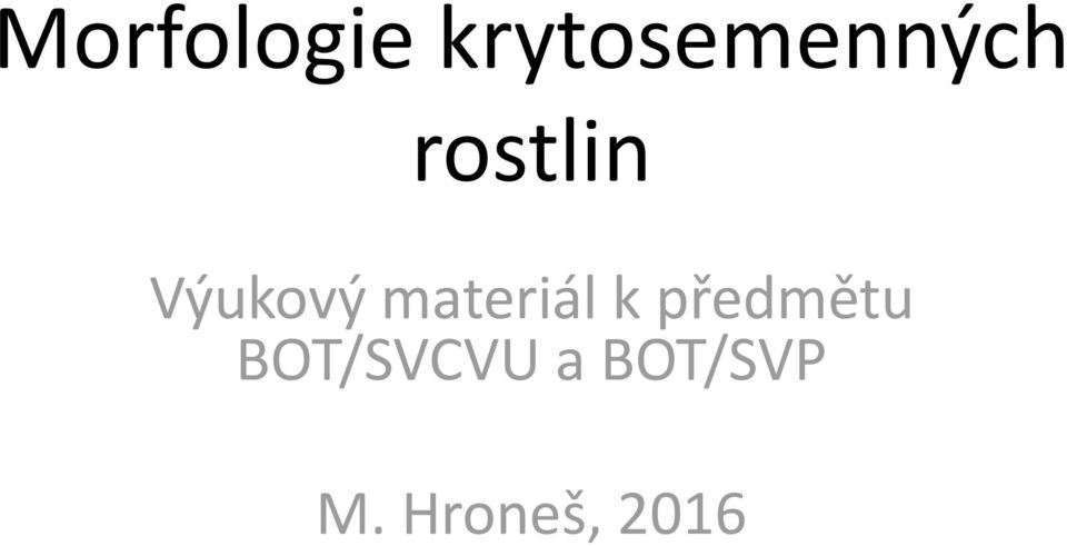 Výukový materiál k