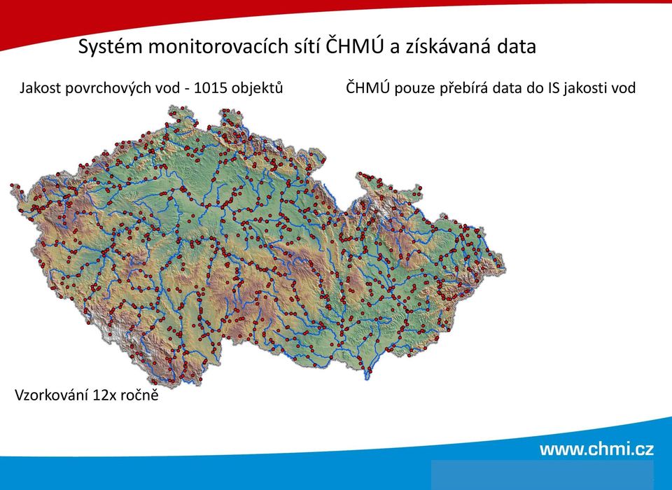 - 1015 objektů ČHMÚ pouze přebírá