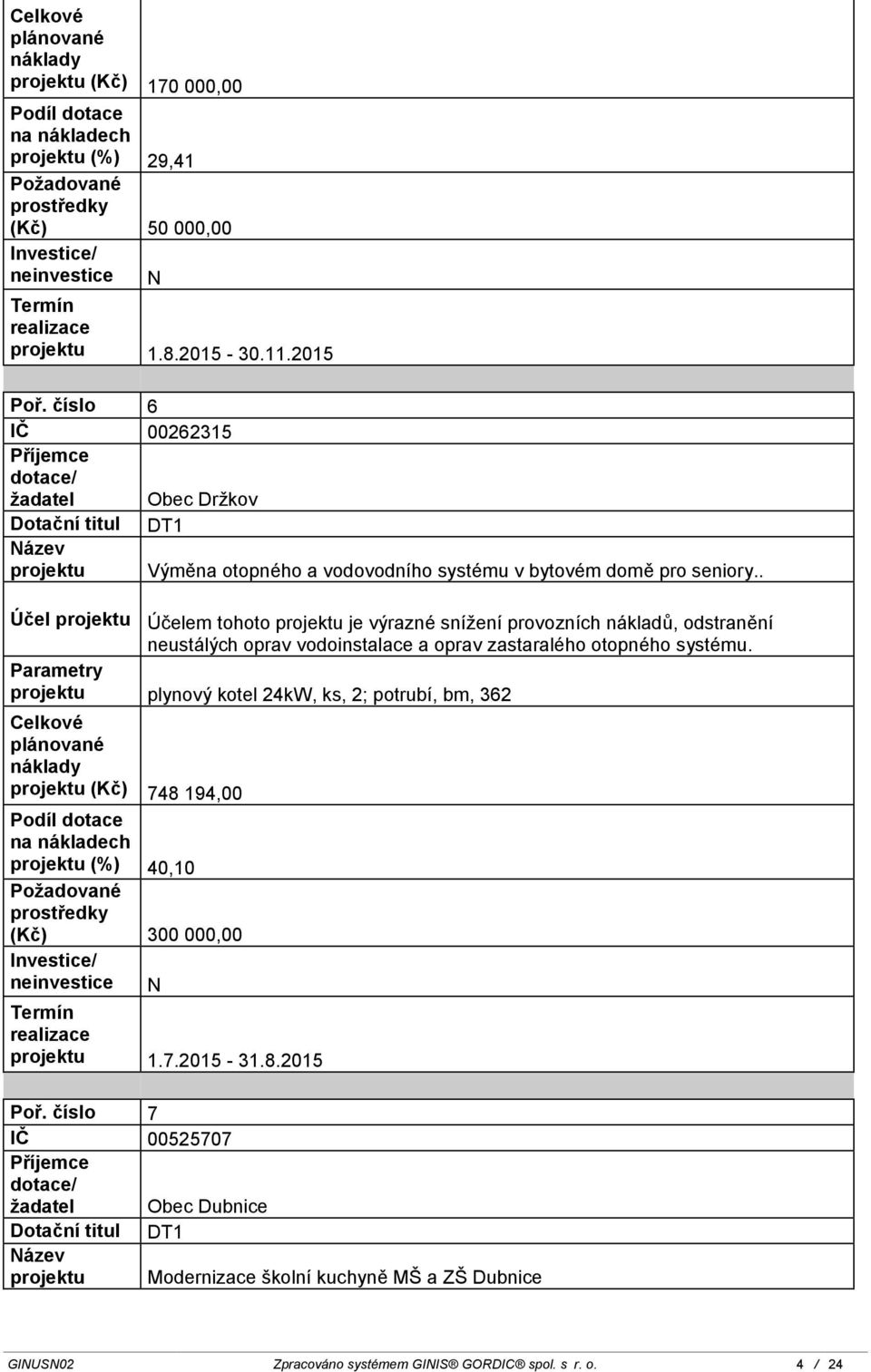 . Účel Účelem tohoto je výrazné snížení provozních nákladů, odstranění neustálých oprav vodoinstalace a oprav zastaralého otopného systému.