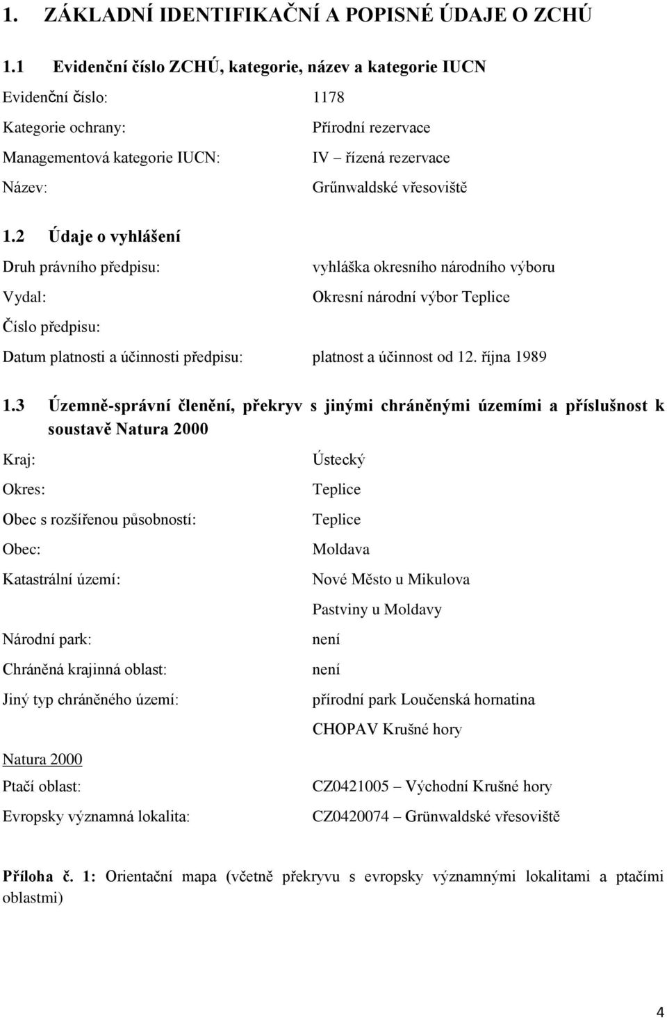 2 Údaje o vyhlášení Druh právního předpisu: vyhláška okresního národního výboru Vydal: Okresní národní výbor Teplice Číslo předpisu: Datum platnosti a účinnosti předpisu: platnost a účinnost od 12.