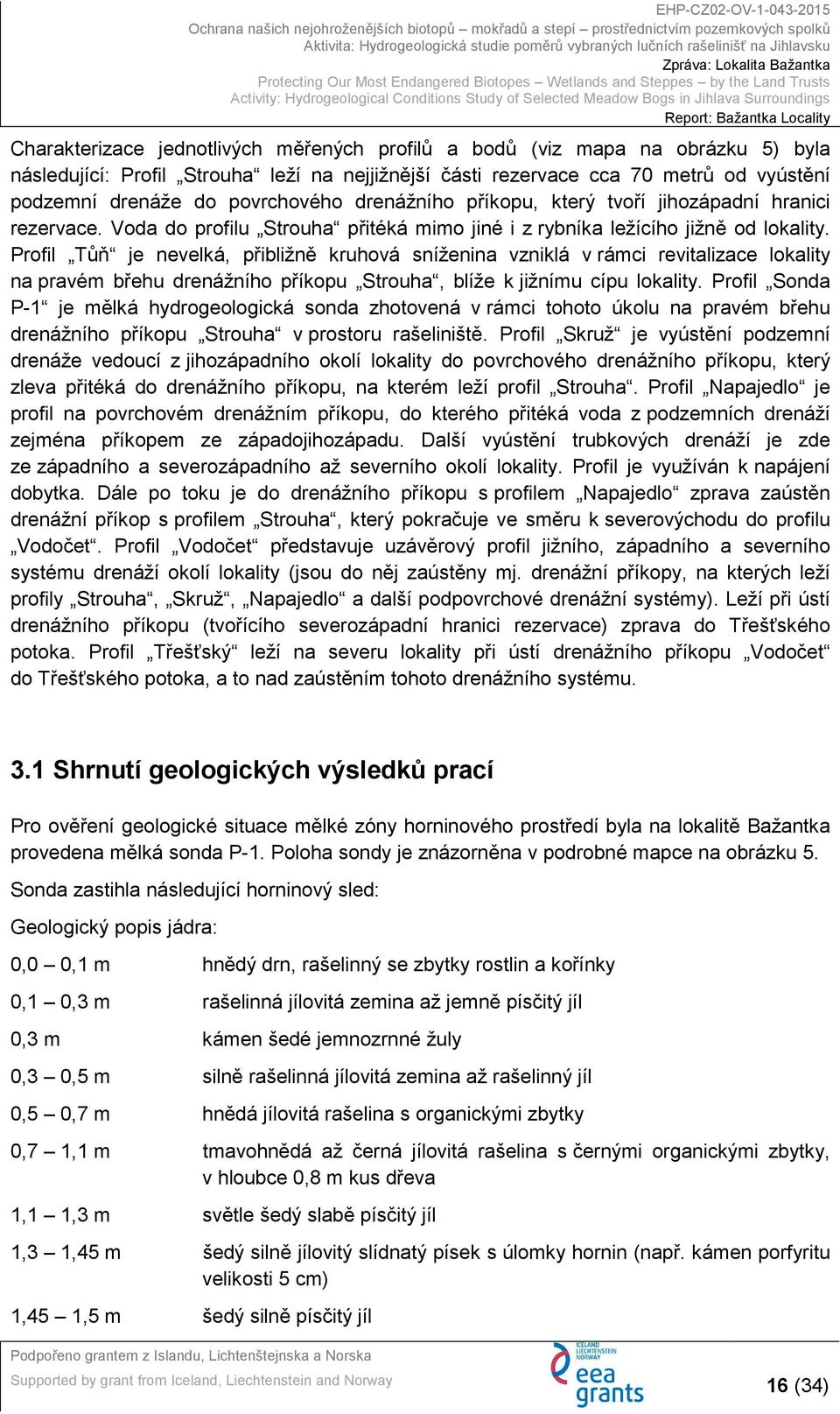Profil Tůň je nevelká, přibližně kruhová sníženina vzniklá v rámci revitalizace lokality na pravém břehu drenážního příkopu Strouha, blíže k jižnímu cípu lokality.