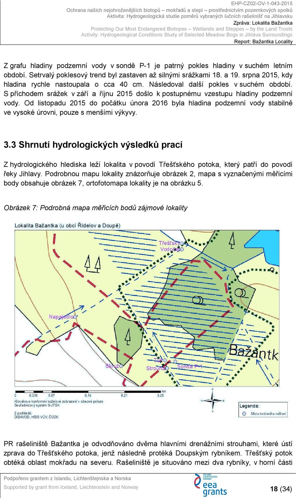 Od listopadu 2015 do počátku února 2016 byla hladina podzemní vody stabilně ve vysoké úrovni, pouze s menšími výkyvy. 3.
