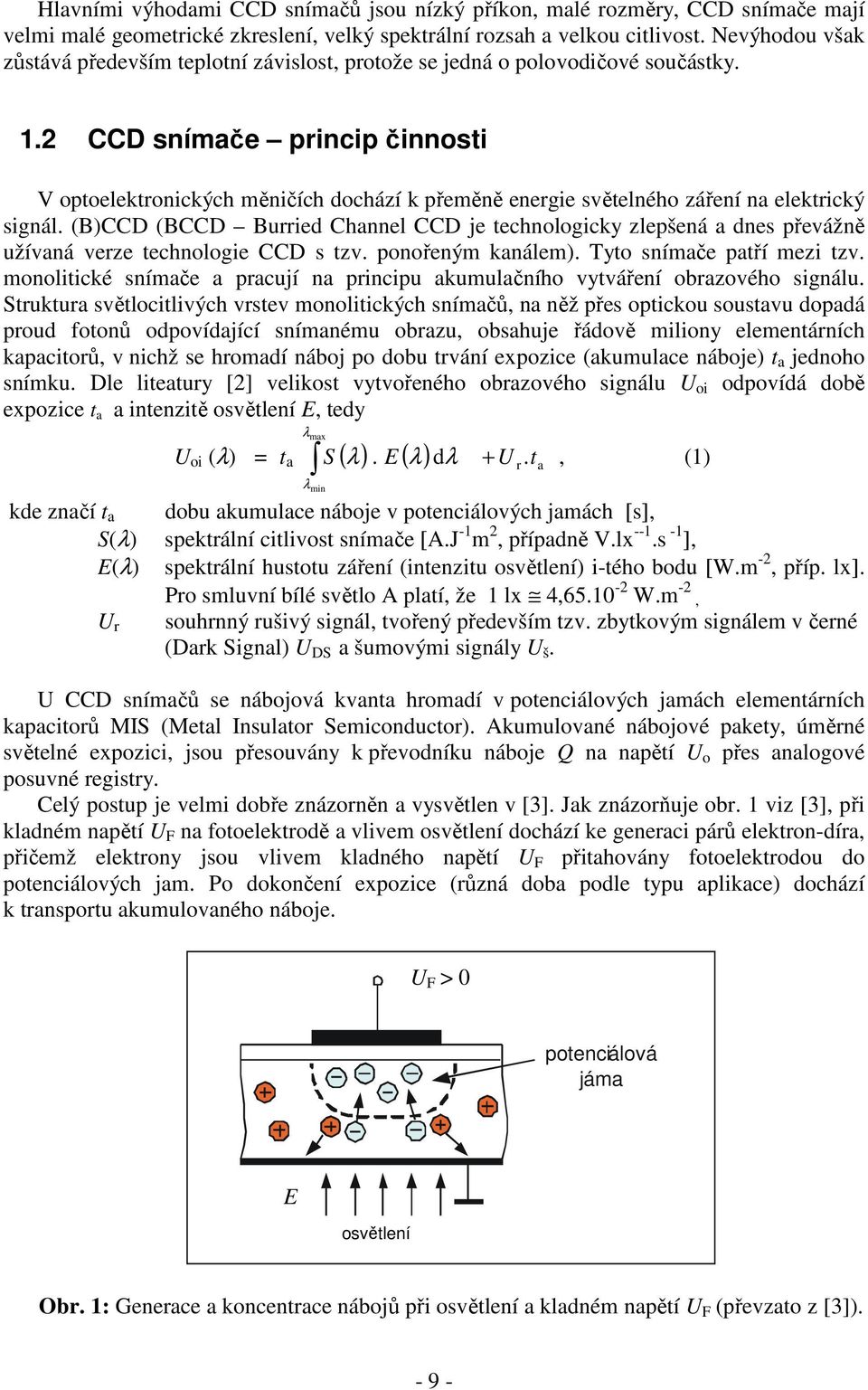 2 CCD snímače princip činnosti V optoelektronických měničích dochází k přeměně energie světelného záření na elektrický signál.