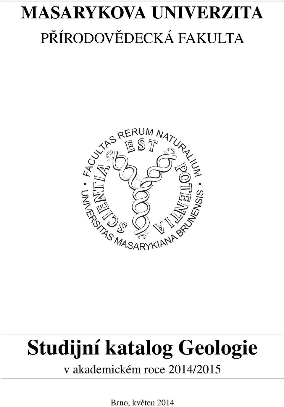 Studijní katalog Geologie v