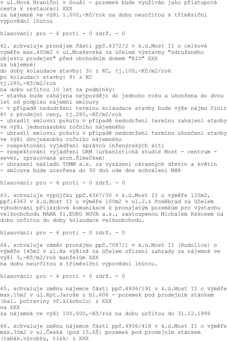 105,-kč/m2/rok po kolaudaci stavby: 8% z KC tj.