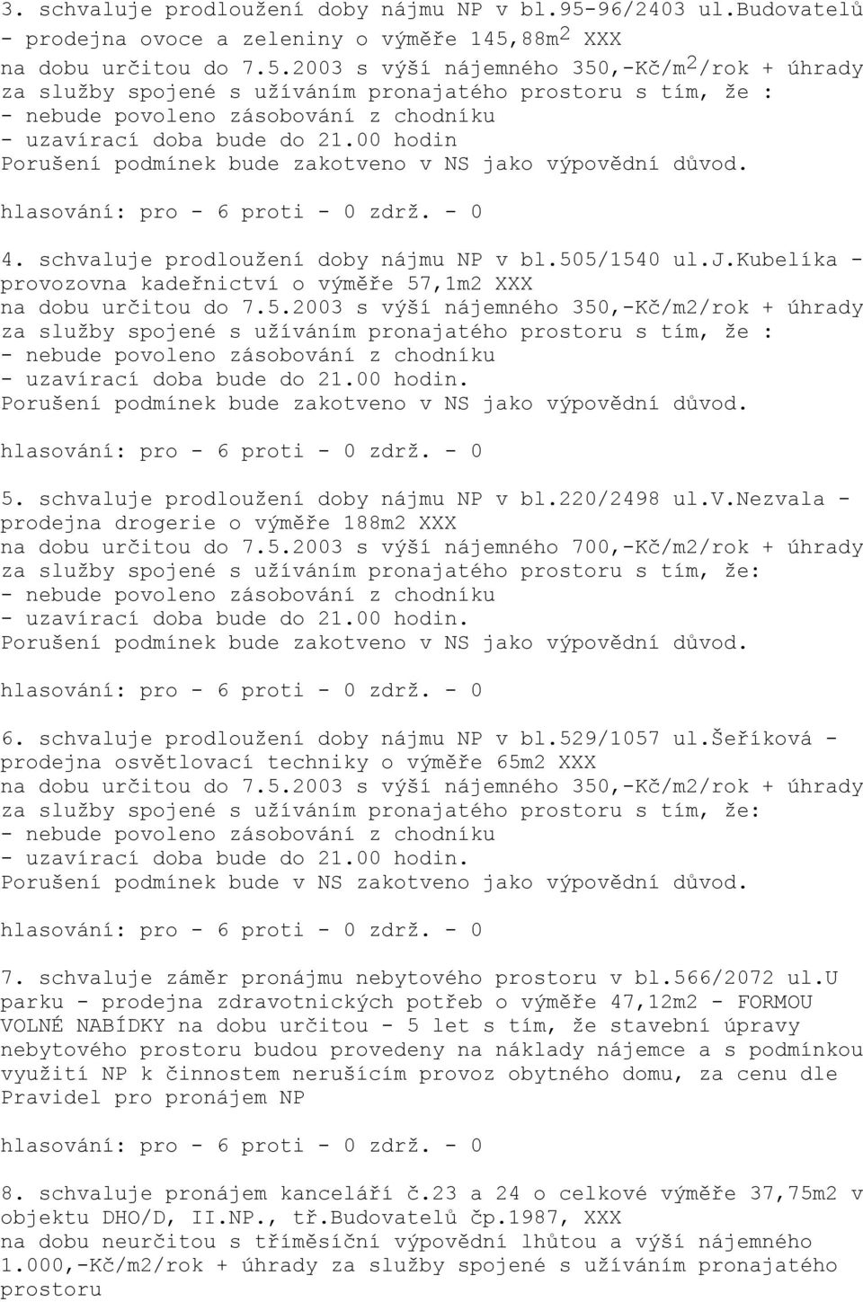 88m 2 na dobu určitou do 7.5.