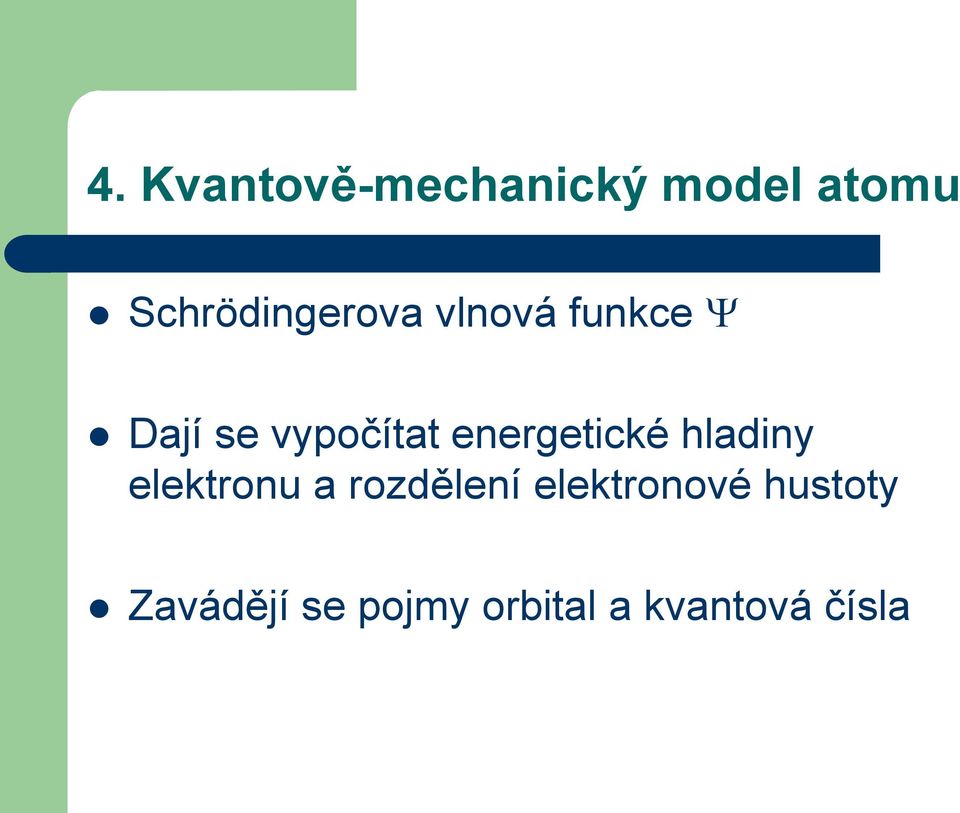 energetické hladiny elektronu a rozdělení