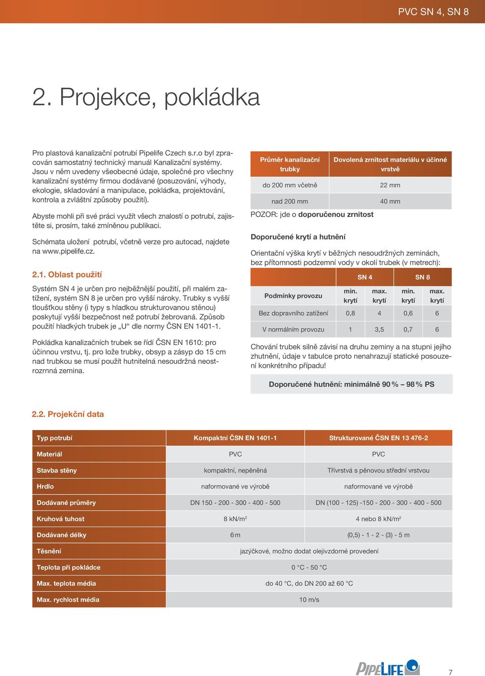 způsoby použití). Abyste mohli při své práci využít všech znalostí o potrubí, zajistěte si, prosím, také zmíněnou publikaci. Schémata uložení potrubí, včetně verze pro autocad, najdete na www.