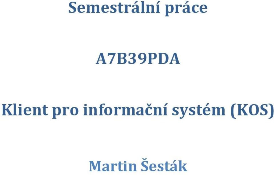 pro informační