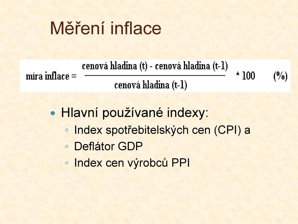 spotřebitelských cen (CPI)