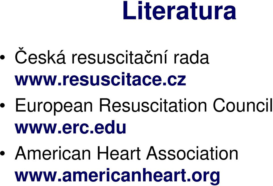 cz European Resuscitation Council