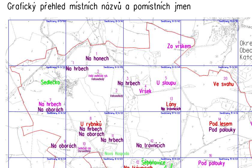 Ortofomapa Názvosloví pro návrh informace o porostech pro jednání s vlastníky seznam místních názvů seznam pomístních jmen převezmou se z databáze Geonames oba seznamy se předloží k vyjádření obci 45