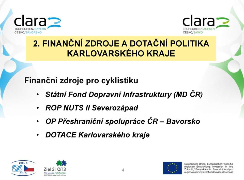 Dopravní Infrastruktury (MD ČR) ROP NUTS II Severozápad
