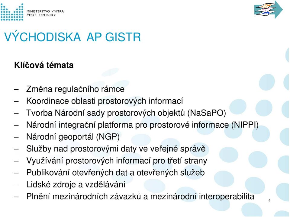 (NGP) Služby nad prostorovými daty ve veřejné správě Využívání prostorových informací pro třetí strany Publikování