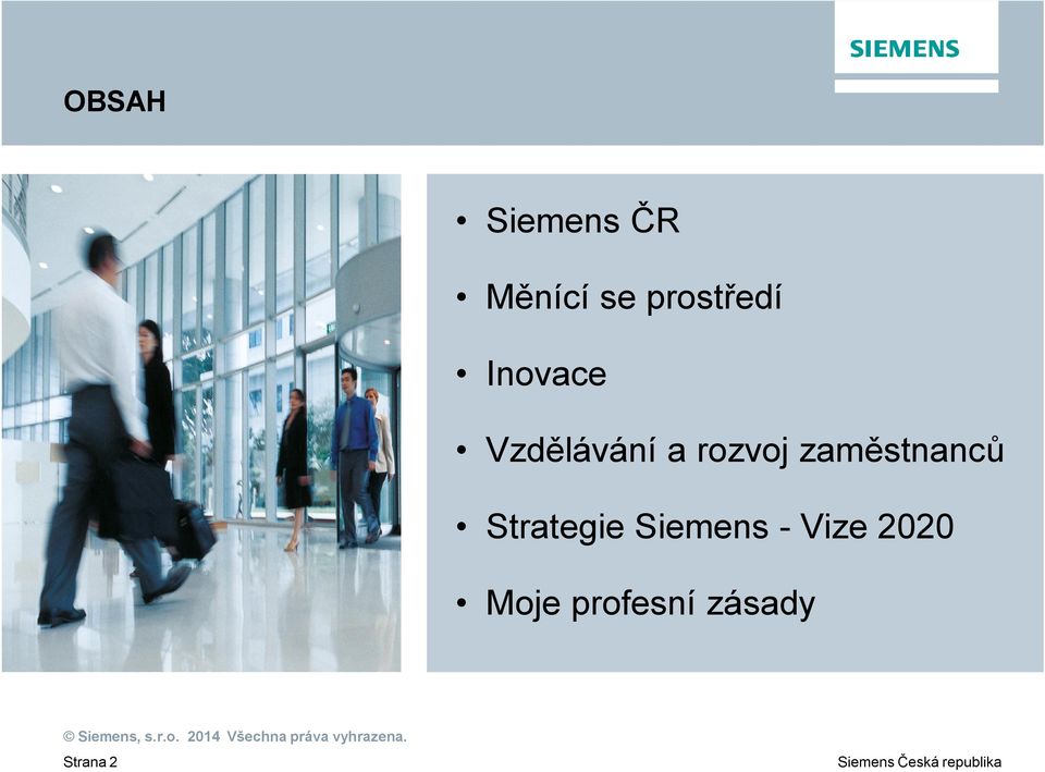 zam stnanc Strategie Siemens -
