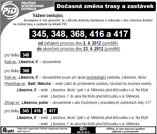Trampoty s územním plánem obce dokončení ze str. 1 obce Líbeznice, proto nebyl do územního plánu obce Bašť zahrnut.