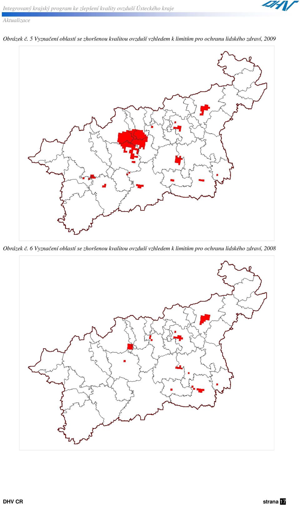 limitům pro ochranu lidského zdraví, 2009  6 Vyznačení