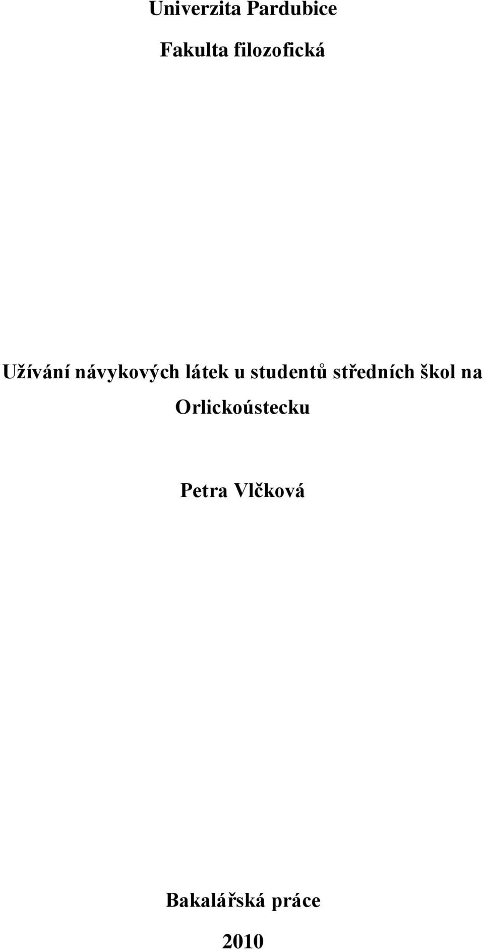 u studentů středních škol na