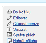 Zpracovatelský přístup aktuální rok sběru - správa všech záznamů ústavu, editace, mazání ostatní roky sběru lze editovat s výjimkou polí projekt,