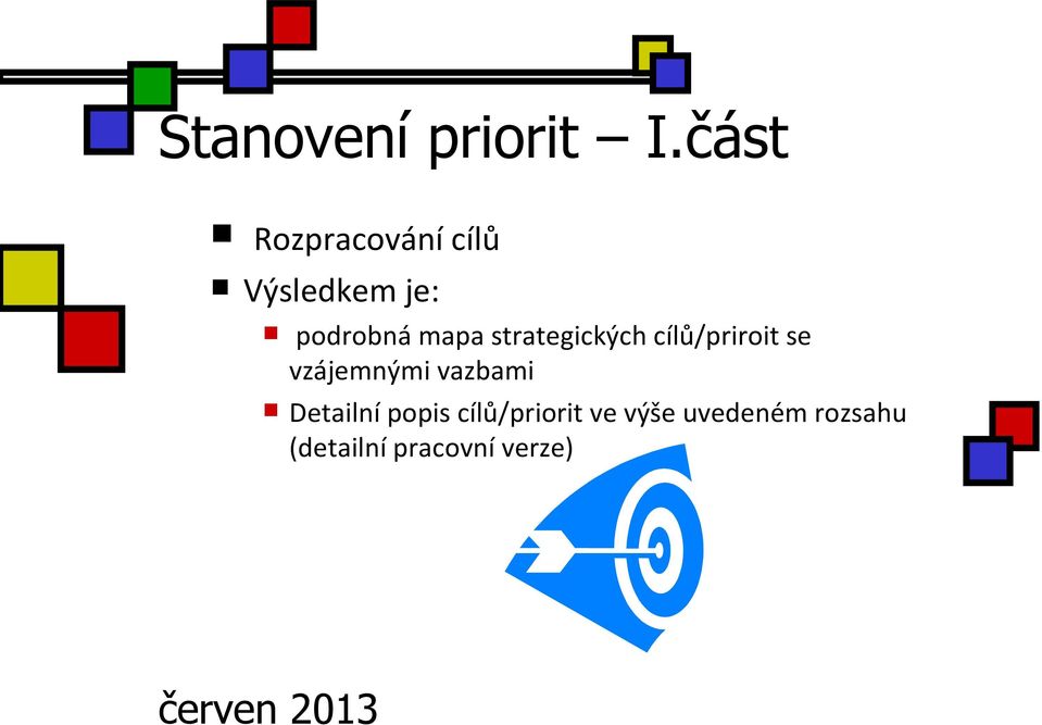 strategických cílů/priroit se vzájemnými vazbami