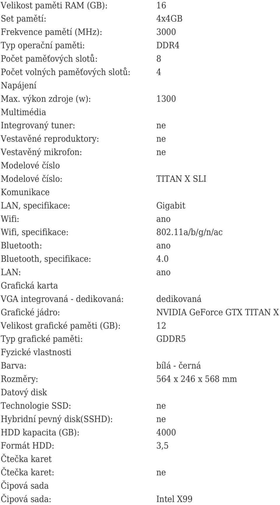 802.11a/b/g/n/ac Bluetooth: Bluetooth, specifikace: 4.