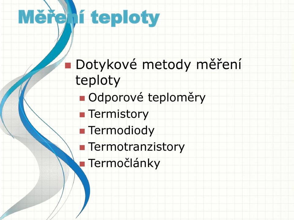 Odporové teploměry