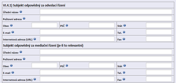 VI.3) Další informace (je-li to relevantní) PROVOZNÍ ŘÁD - Příloha 3 V případě potřeby může Zadavatel uvést všechny ostatní relevantní informace, které se vztahují k dané veřejné zakázce a které