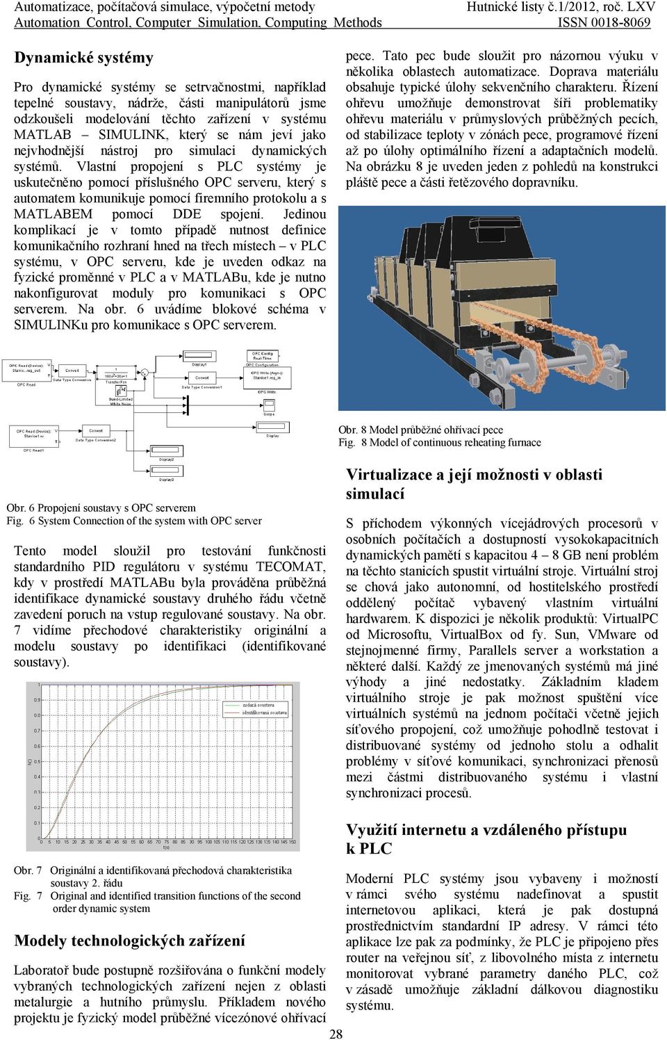 odzkoušeli modelování těchto zařízení v systému MATLAB SIMULINK, který se nám jeví jako nejvhodnější nástroj pro simulaci dynamických systémů.