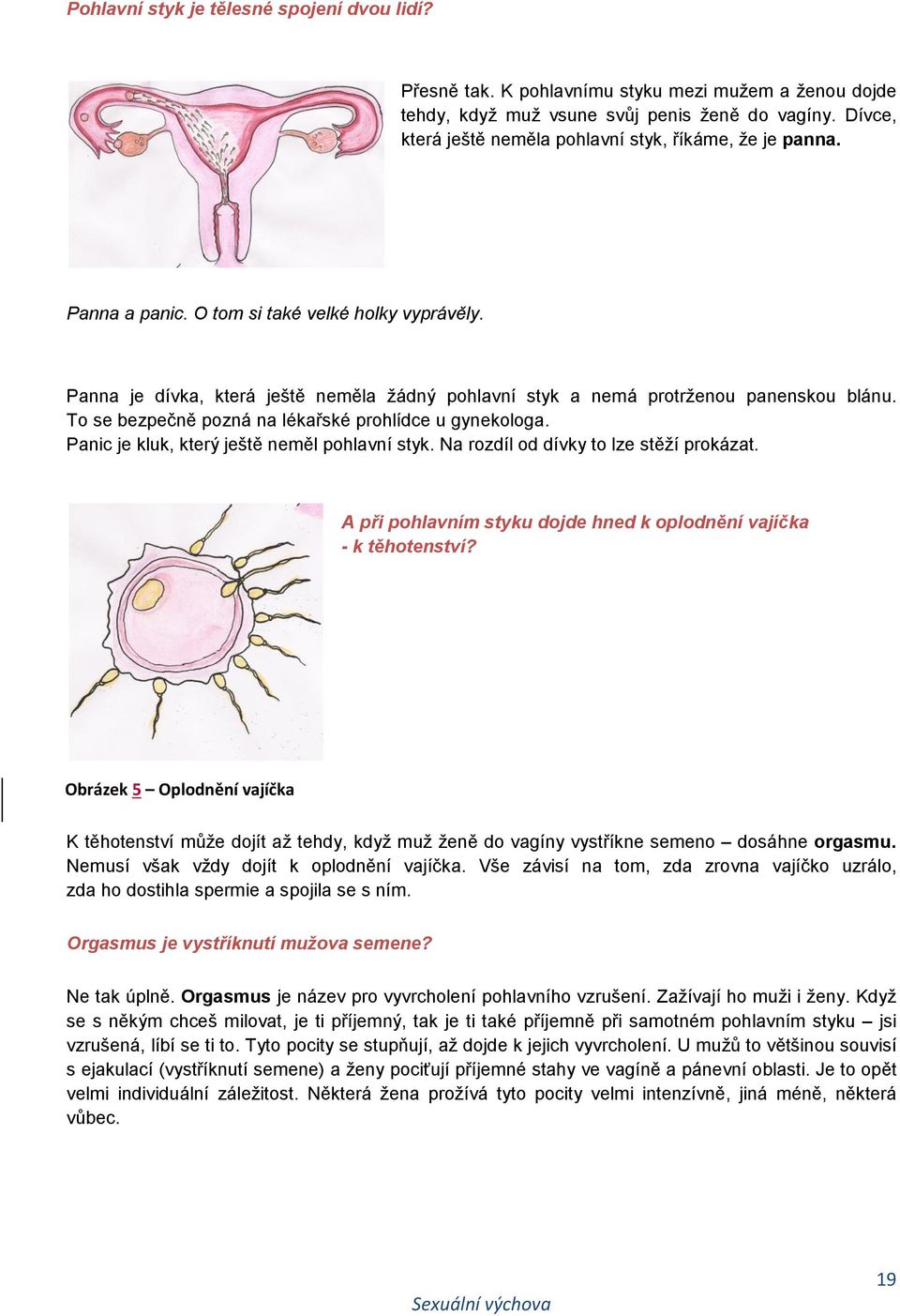 Panna je dívka, která ještě neměla žádný pohlavní styk a nemá protrženou panenskou blánu. To se bezpečně pozná na lékařské prohlídce u gynekologa. Panic je kluk, který ještě neměl pohlavní styk.