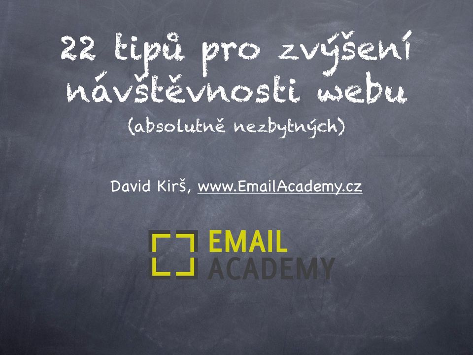 návštěvnosti webu