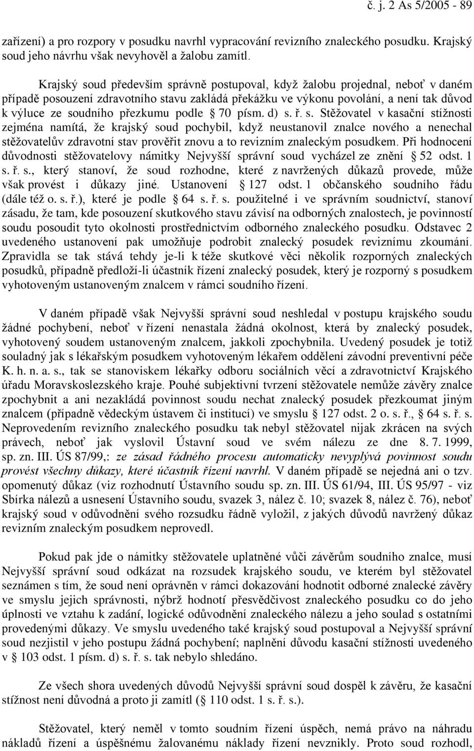 podle 70 písm. d) s.