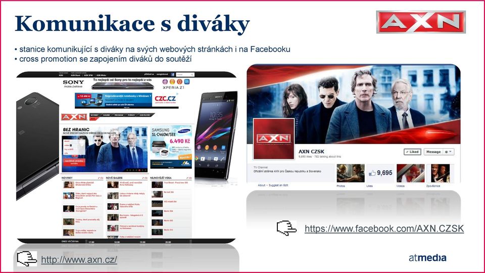 Facebooku cross promotion se zapojením diváků