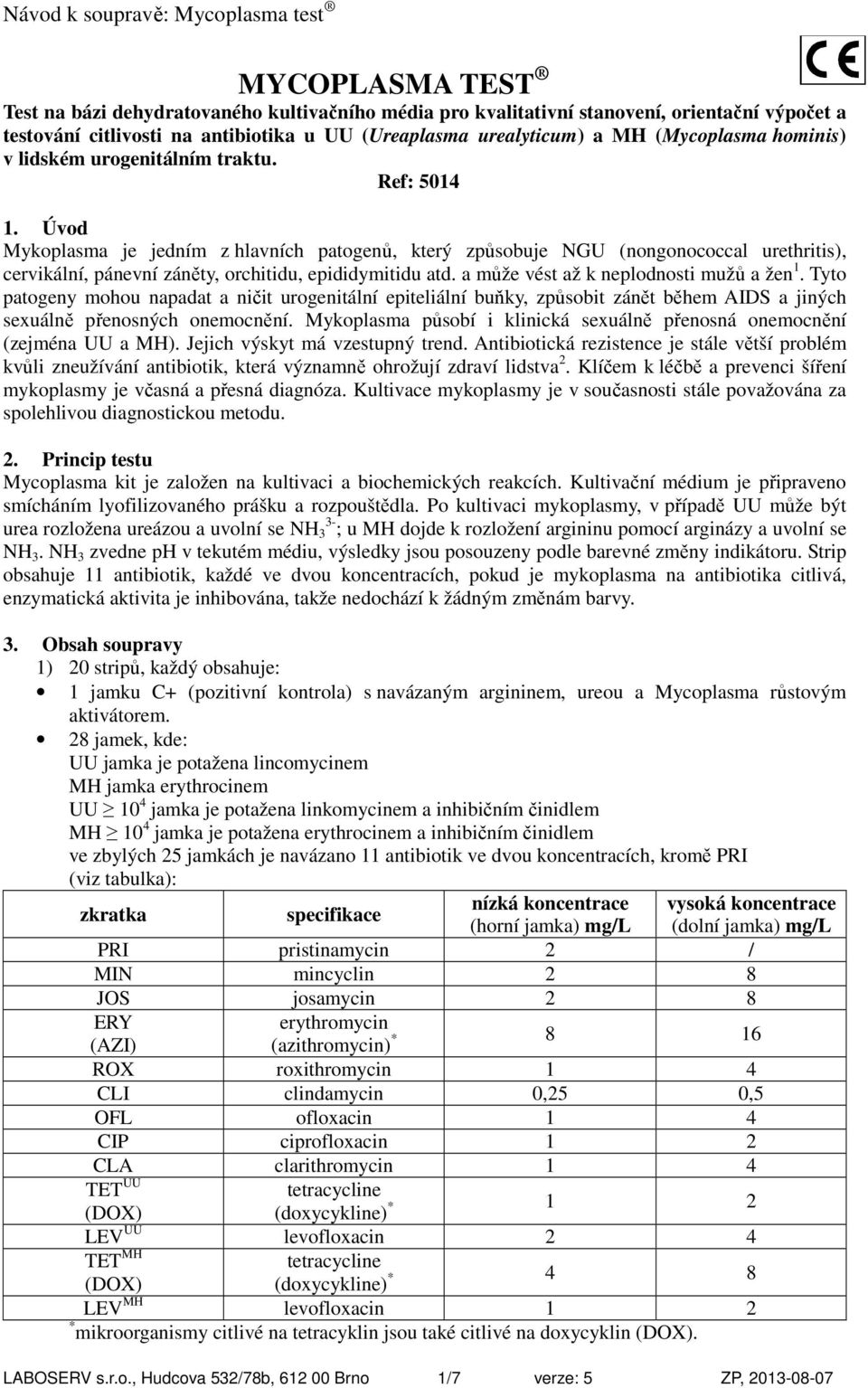 Úvod Mykoplasma je jedním z hlavních patogenů, který způsobuje NGU (nongonococcal urethritis), cervikální, pánevní záněty, orchitidu, epididymitidu atd. a může vést až k neplodnosti mužů a žen 1.