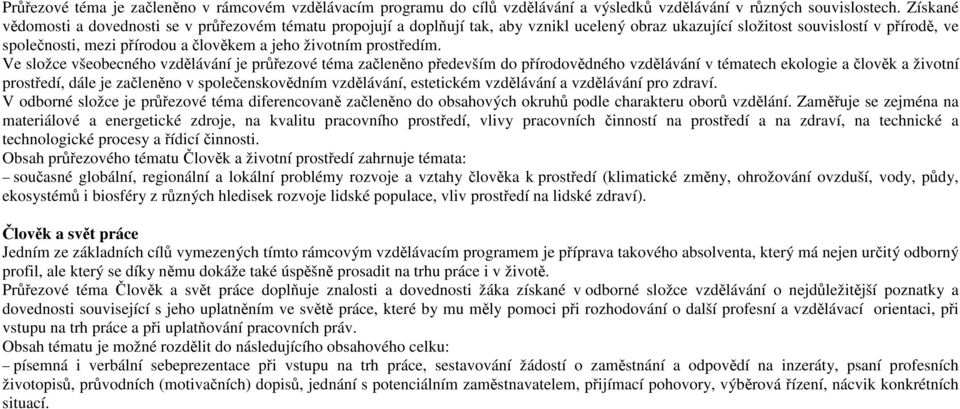 životním prostředím.