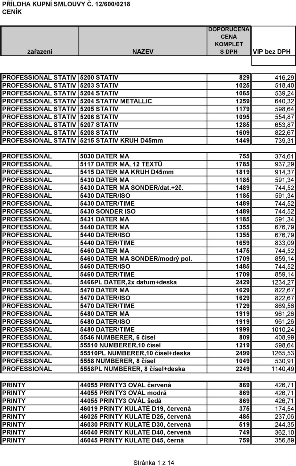 539,24 PROFESSIONAL STATIV 5204 STATIV METALLIC 1259 640,32 PROFESSIONAL STATIV 5205 STATIV 1179 598,64 PROFESSIONAL STATIV 5206 STATIV 1095 554,87 PROFESSIONAL STATIV 5207 STATIV 1285 653,87