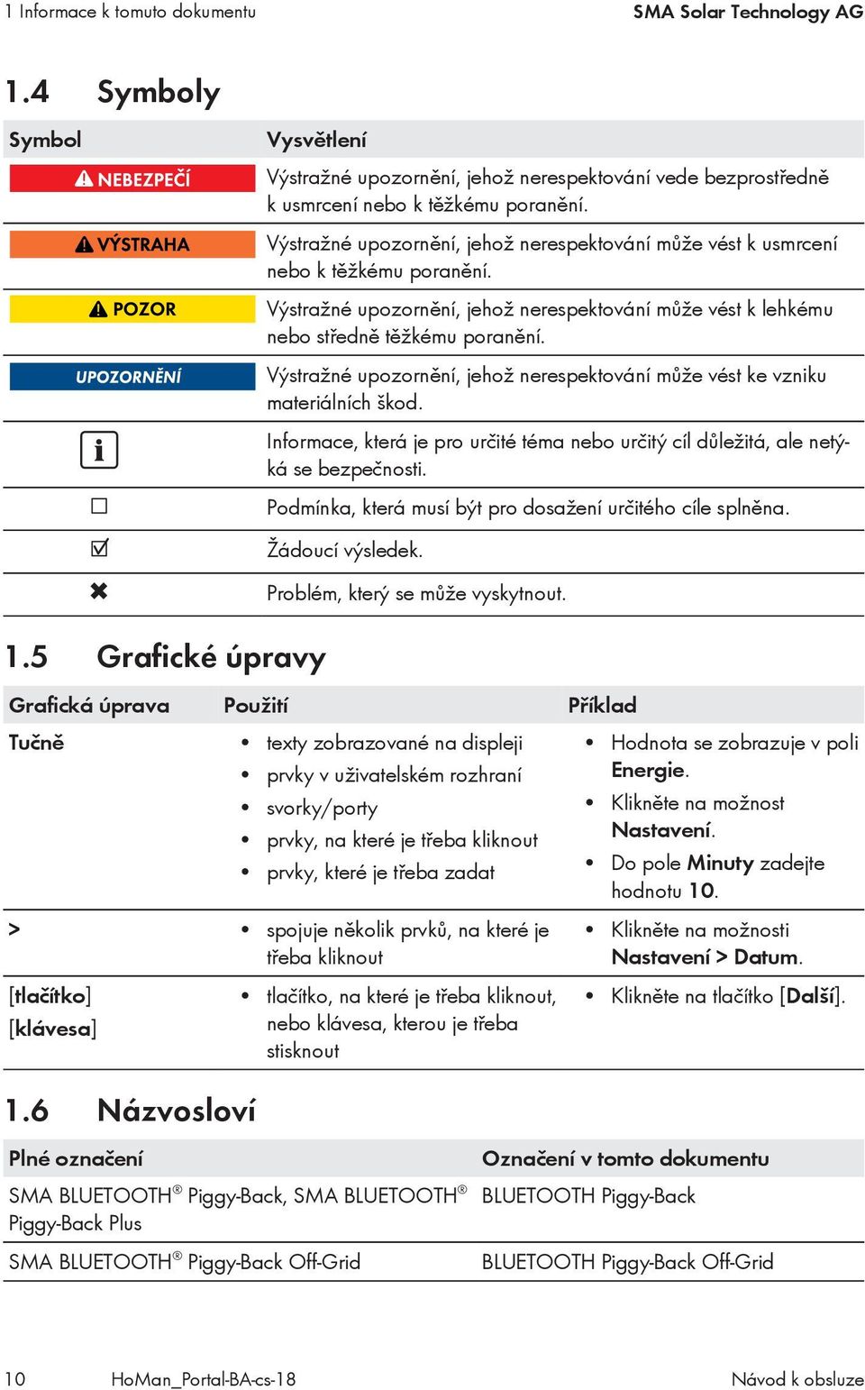 Výstražné upozornění, jehož nerespektování může vést ke vzniku materiálních škod. Informace, která je pro určité téma nebo určitý cíl důležitá, ale netýká se bezpečnosti.