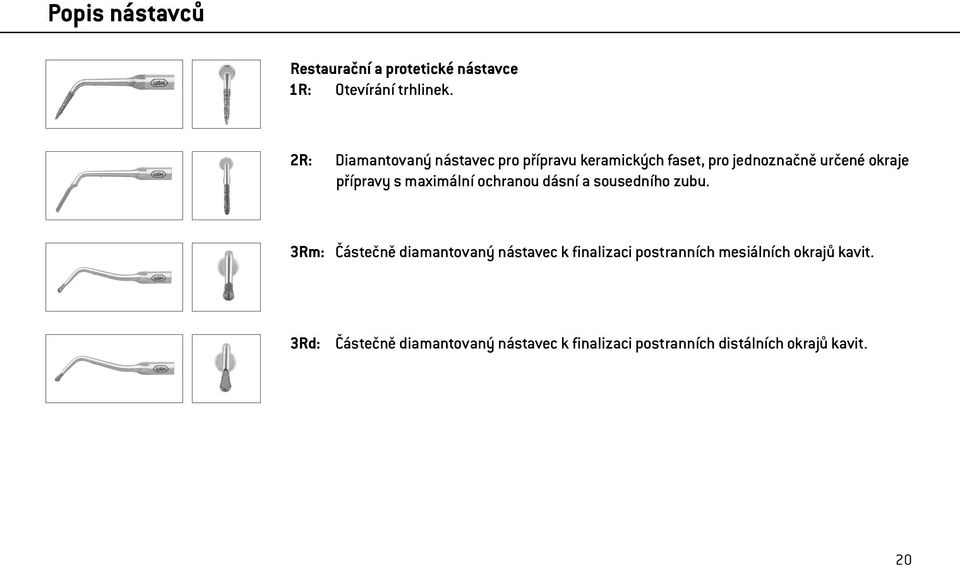 s maximální ochranou dásní a sousedního zubu.