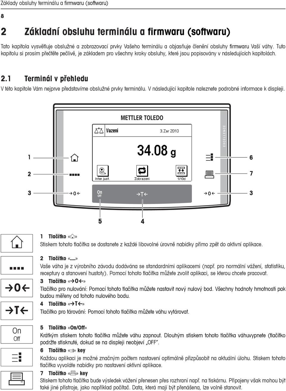 1 Terminál v přehledu V této kapitole Vám nejprve představíme obslužné prvky terminálu. V následující kapitole naleznete podrobné informace k displeji.