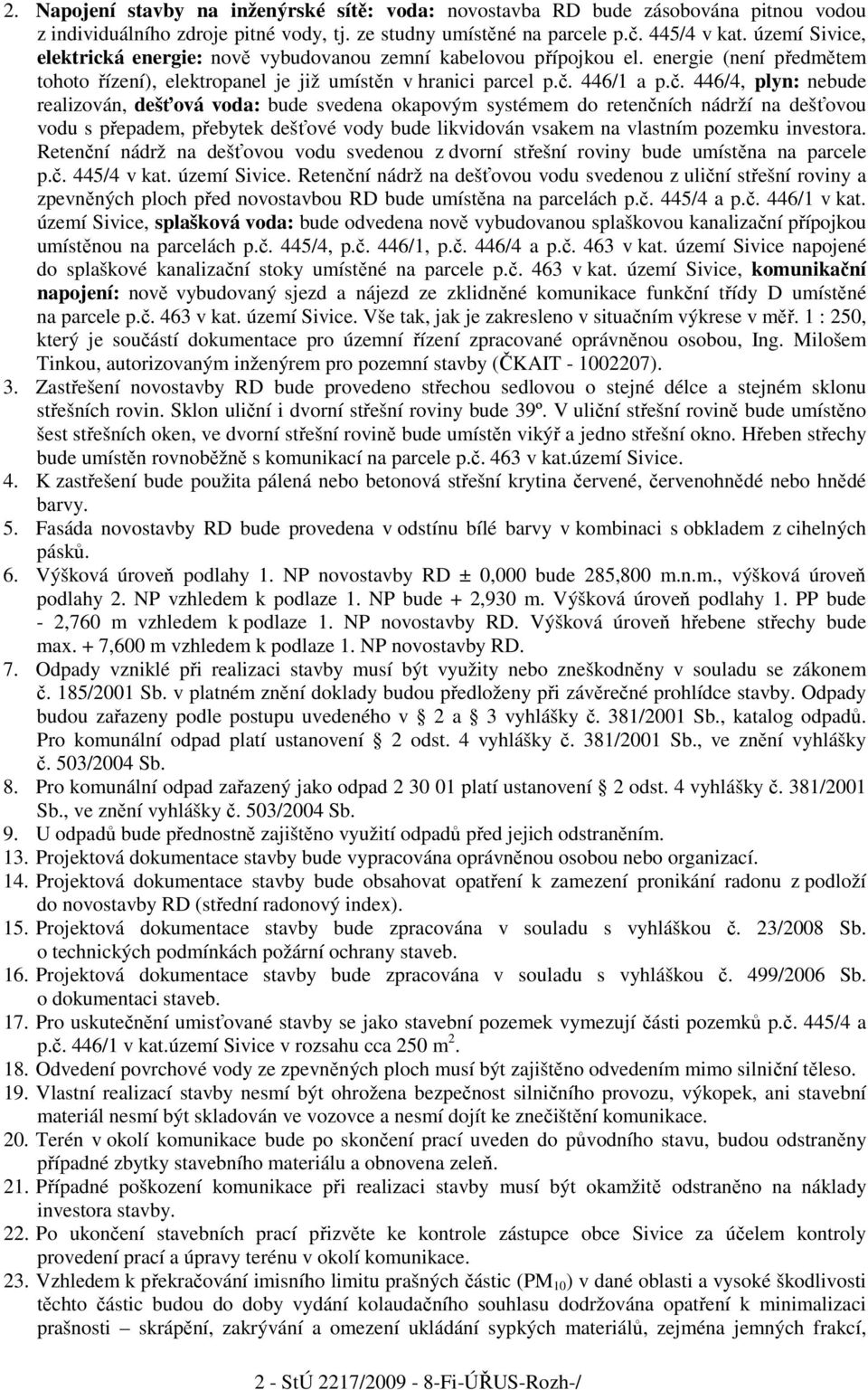 446/1 a p.č.