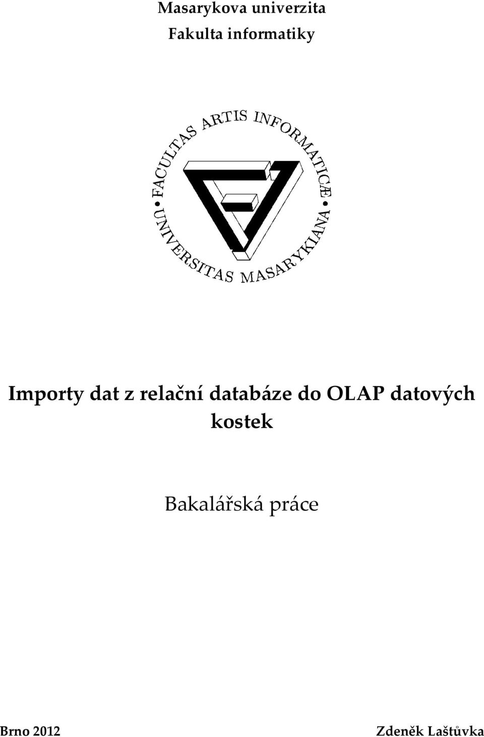 databáze do OLAP datových kostek